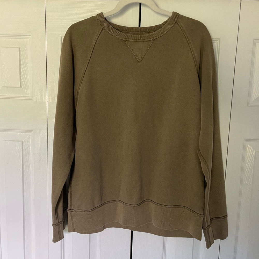 Madewell Men's Crewneck Sweater in Tan